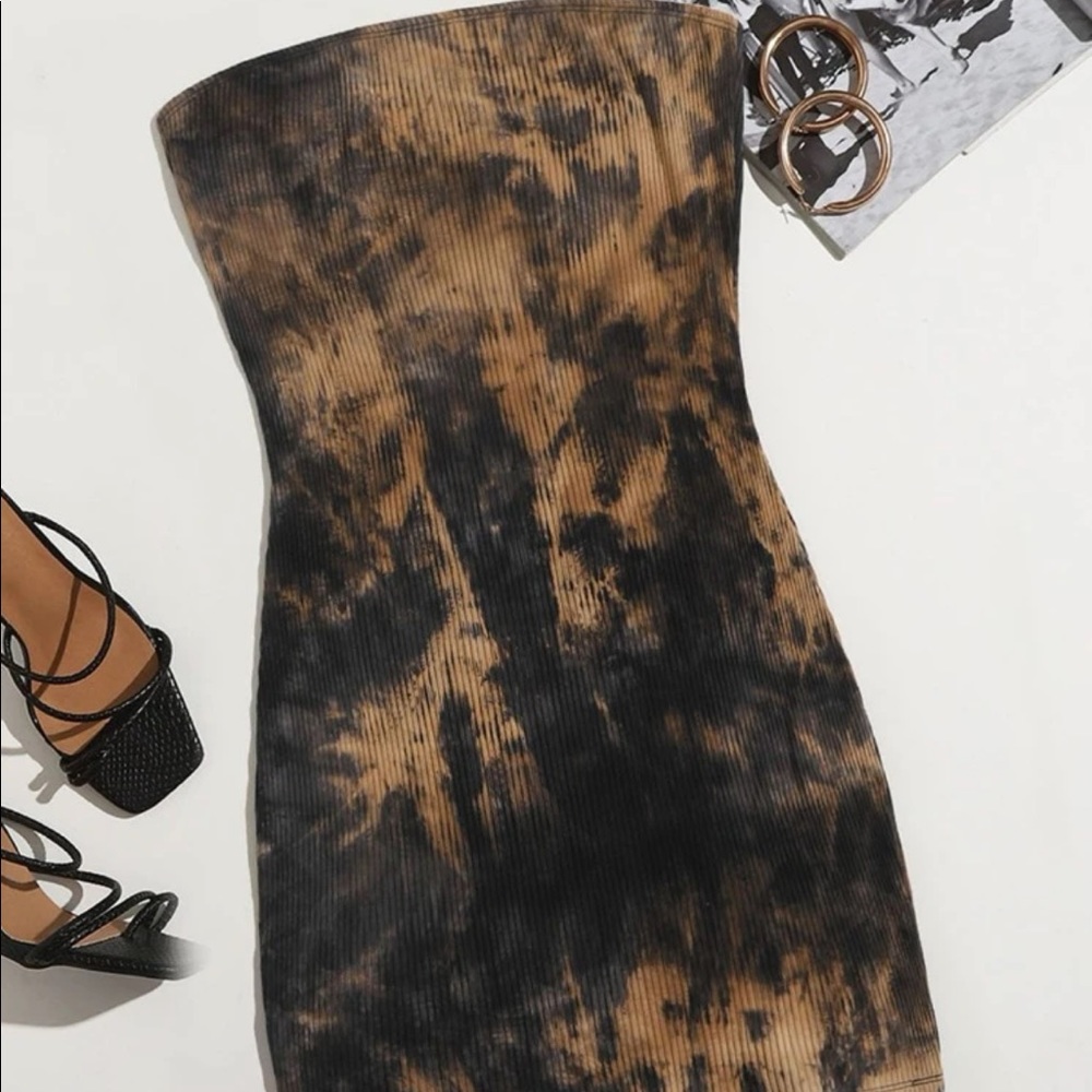 Tye dye bodycon dress
